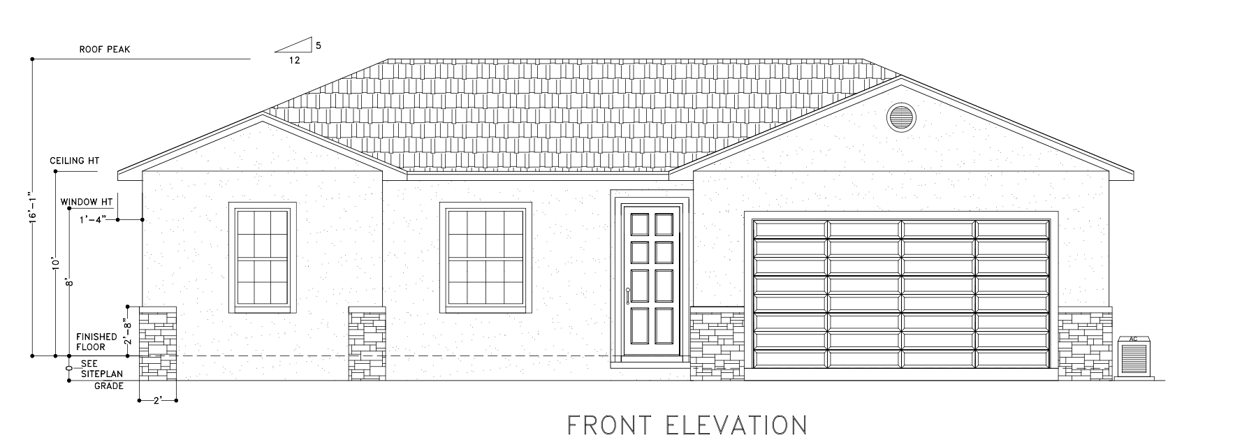 Redington 3 front elevation